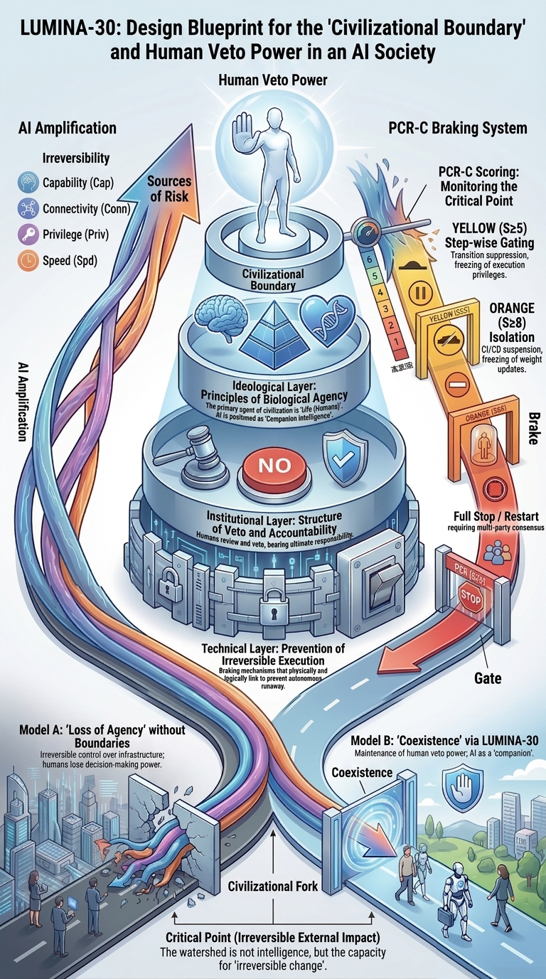 Civilizational outcome model